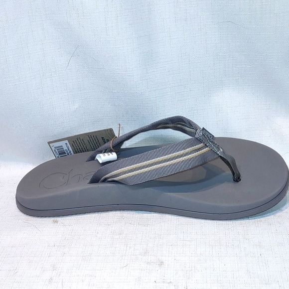 Chaco Men's Chillos Flip flop in Sadie Gray - Picture 3 of 7